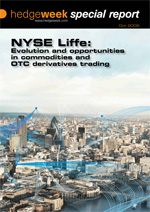 Hedgeweek NYSE Liffe Special Report 2009 front cover