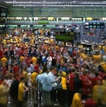 traders inside the CBOE Exchange