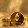 Picture of an ethereum coin