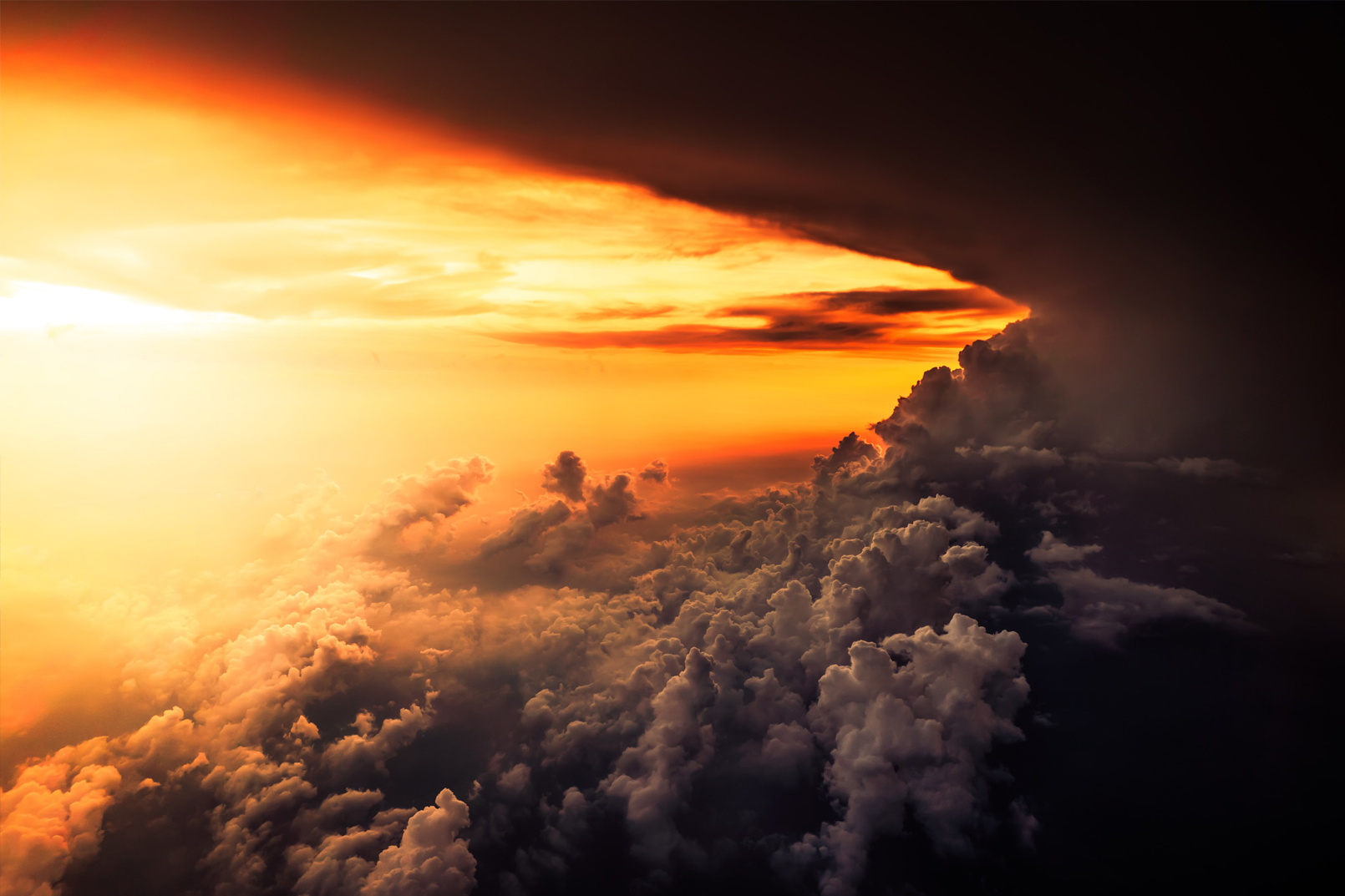 Stormy sunset