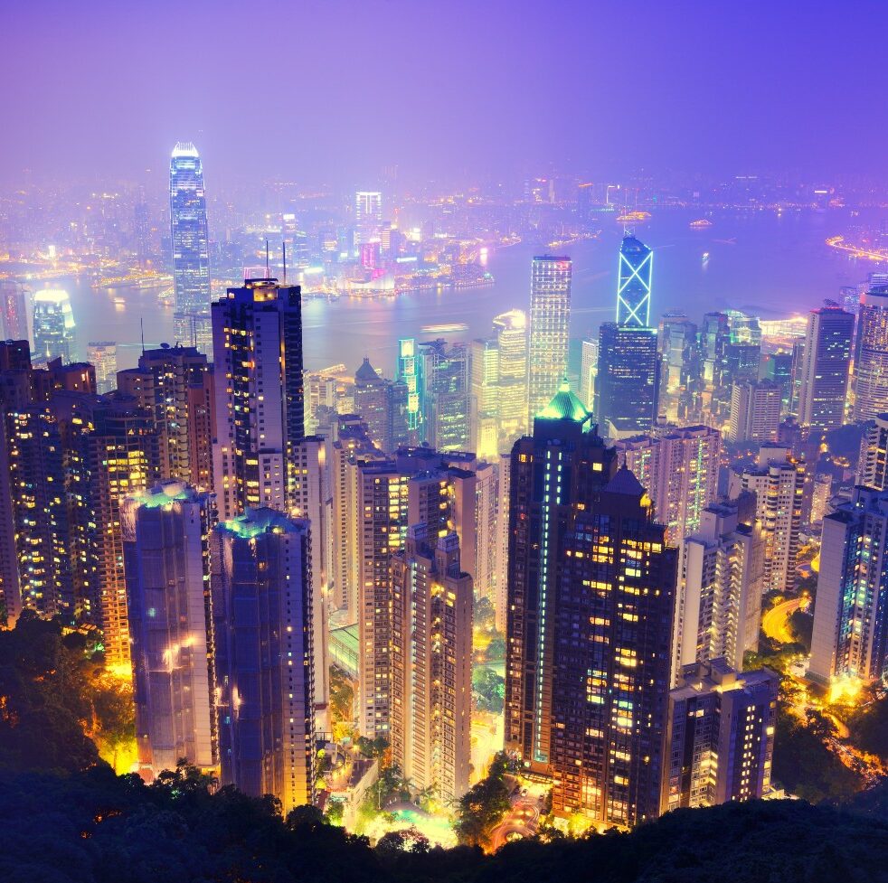 Hong Kong at night