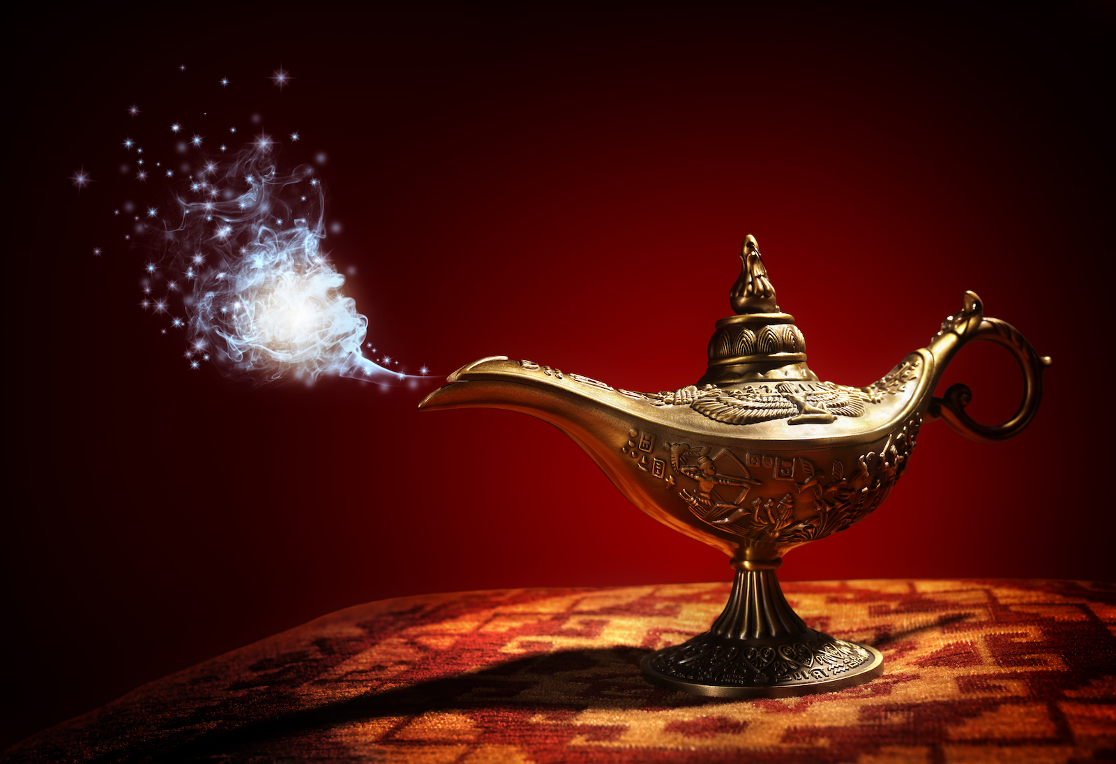 Genie and lamp