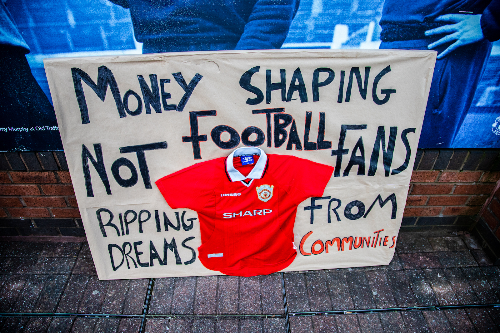 Manchester United Super League protest