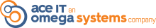 Omega systems -Ace IT Solutions - Logo - 2022.07.12 blue-orange logo